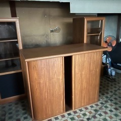 最高級　大型テレビ台　キャビネット　4分割　