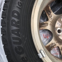 交換希望 シエンタ 4穴 NCP81G アルミホイール、アイスガードIG60 スタッドレスタイヤ4本