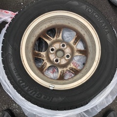 交換希望 シエンタ 4穴 NCP81G アルミホイール、アイスガードIG60 スタッドレスタイヤ4本