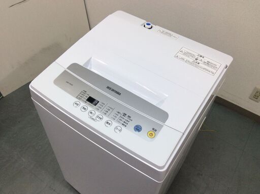 (12/23受渡済)JT5927【IRISOHYAMA/アイリスオーヤマ 5.0㎏洗濯機】極美品 2020年製 IAW-T502E 家電 洗濯 簡易乾燥付