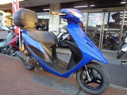 NO.4583　アドレスＶ５０　４サイクルエンジン　フューエルインジェクション車　リヤボックス付き　ブルー　☆彡