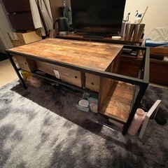 ローテーブル　アイアンウッド　木製　