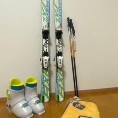 スキー4点セット　板128cm ブーツ23cm ストック90cm 12月18日まで限定価格‼︎‼︎ スキー4点セット【新品未使用