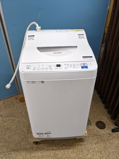 ☆【高年式】2021年製 SHARP 電気洗濯乾燥機 〈洗濯/乾燥 5.5/3.5kg〉 ES-T5E9-W