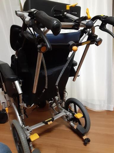 ほぼ新品 車椅子 コンパクトマイチルト 松永製作所 車椅子用レインコート付き　介護用品