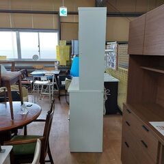 【愛品倶楽部柏店】　ニトリ　クリスナ１２０ＫＢ　２枚スライド扉キッチンボード　白