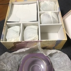 【新品】陶彩　冷茶器　5点セット　ちぎり絵