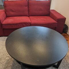 差し上げます！　IKEA　2,3人がけ用ソファ+木製テーブル