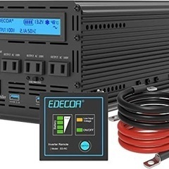 【ネット決済・配送可】EDECOA インバーター 正弦波 2500W