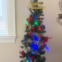 【ネット決済】イルミネーション付き180cmクリスマスツリー 装飾付き