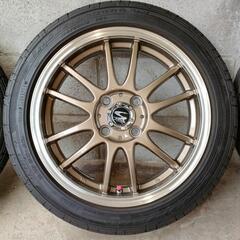 アルミホイール＆タイヤ　軽自動車用　４本セット　美品