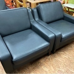 カリモク 3人掛けソファ 1人掛けソファ 応接3点セット 中古