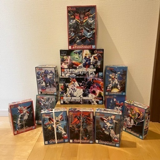 本日18時まで　ガンプラ　Gガンダムセット