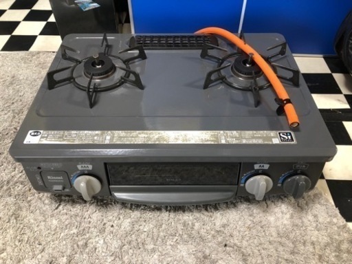 【リサイクルサービス八光　田上店　安心の3か月保証　配達・設置OK】リンナイ Rinnai KGM563DGL/LP [ガステーブル LPガス用 左強火力]