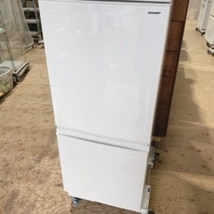 SHARP ノンフロン冷凍冷蔵庫137L SJ-D14D-W 2018年製 【i3-1217】