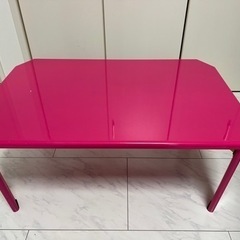 ピンク　折り畳みテーブル