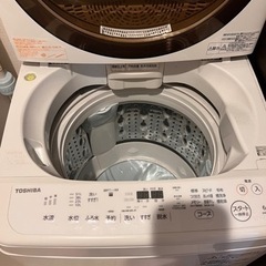 洗濯機　東芝ZABOON 6kg【1/10まで】