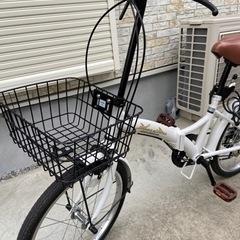 美品 折りたたみ自転車 白 20インチ 6段ギア-商談中・・・ Mongoose 