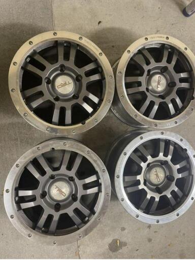 TRD ビードロック スタイル FORGED 17インチ 8J +50 150 5H アルミホイール 4本 ランクル 100 200 タンドラ セコイア
