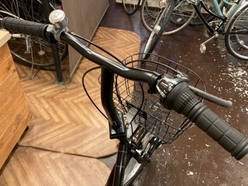 自転車 【LEDオートライト】6段変速 20インチ折りたたみ自転車 ブラック