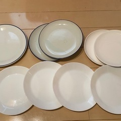 白い皿、スープマグ 12点