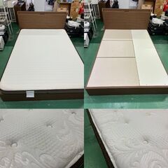 ☆ダブルベット☆ニトリ Nスリープ ベット 宮付き 引出し マットレス 