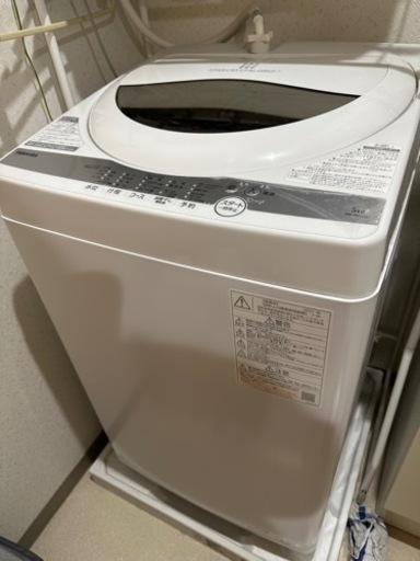 TOSHIBA 洗濯機　2021年製造　AW-5G9
