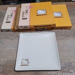 キティちゃん四角いおさら(非売品/ローソン)3枚