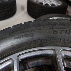 17インチ スタッドレス■225/50R17 ホイール ■17x7.0 +48 100x5　BR9 レガシィ ツーリングワゴン