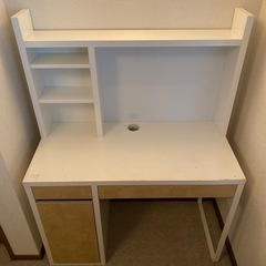 IKEA 勉強机　ミッケ　MIKKE 上棚きれい・下部机傷あり ...