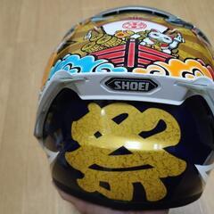バイクフルフェイスヘルメットM祭図5回ぐらいしか使用してません。息子 