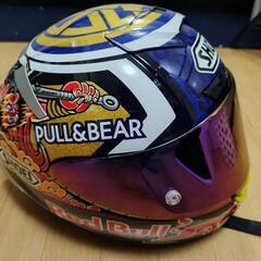 バイクフルフェイスヘルメットM祭図5回ぐらいしか使用してません。息子 