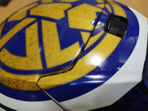 バイクフルフェイスヘルメットM祭図5回ぐらいしか使用してません。息子