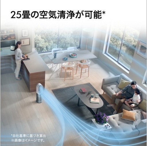 花粉・ウイルス対策 ダイソン Dyson Purifier Hot+Cool HP07 WS 空気