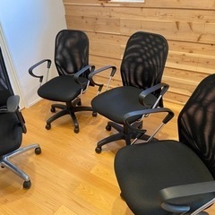 【ネット決済】オフィスチェア　メッシュ（ブラック）椅子
