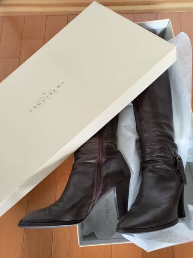 靴 TRUSSARDI ロングブーツ 24cm