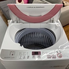 I600 ☆ SHARP 洗濯機 （6.0㎏） ⭐動作確認済⭐クリーニング済