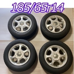 取引中】スタッドレスタイヤ スタッドレス 185/65r14 2017年製 
