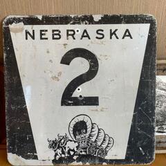 Vintage NEBRASKA Sign USA ビンテージ　看板