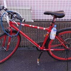 最終値下げ・赤クロスバイク　前後輪ブレーキ◎　今年購入700c 　6段変速※　～1/14㈯まで 最終値下げ・赤クロスバイク 前後輪ブレーキ◎ 今年購入700c 6段変速※ ～