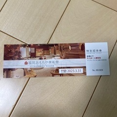 【値下げしました！3/31まで！】福岡おもちゃ美術館　招待券