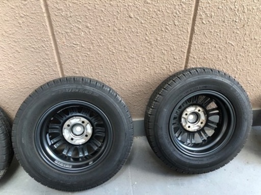 バモス車検対応アルミホイールタイヤセット