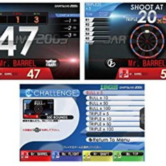 ダーツ ボード DARTSLIVE-200S(ダーツライブ200S)＋ダーツ スタンド DARTSLIVE(ダーツライブ) ポールスタンド ブラック