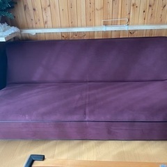 富士ファニチア 3人掛けソファ オットマン付