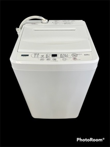 【2022年製】ヤマダセレクト 全自動電気洗濯機 YWM-T60H1 6.0kg NO.24