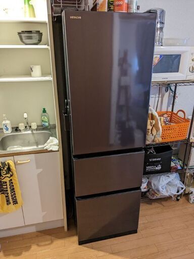【2021年製】日立3ドア冷蔵庫r-v32nv　ブリリアントブラック