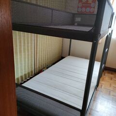 IKEAパイプ二段ベッド