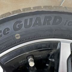 スタッドレスタイヤ＆アルミホイール　4本セット　アイスガード６　155/65R14