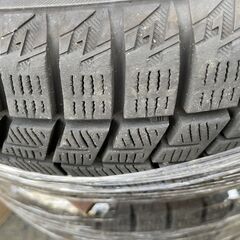 スタッドレスタイヤ＆アルミホイール　4本セット　アイスガード６　155/65R14