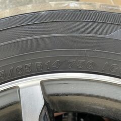 スタッドレスタイヤ＆アルミホイール　4本セット　アイスガード６　155/65R14